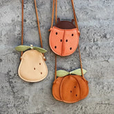 Cute Pumpkin and Pear Kids Backpack Messenger Bag for Ages 1-3 - Himpall